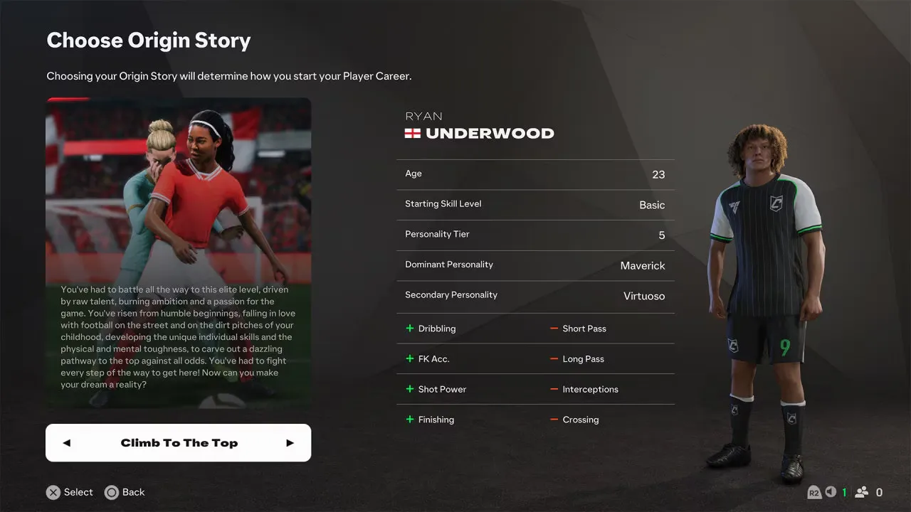 Foto: (Reprodu&ccedil;&atilde;o/EA Sports) - Hist&oacute;rias de Origem d&atilde;o mais profundida ao Modo Carreira do EA Sports FC 25