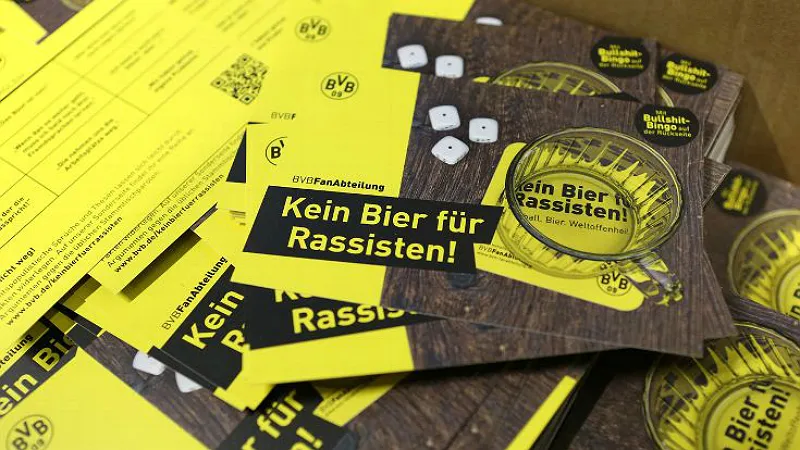 &ldquo;Sem cerveja para racistas&rdquo; &eacute; a nova campanha do Dortmund contra a discrimina&ccedil;&atilde;o