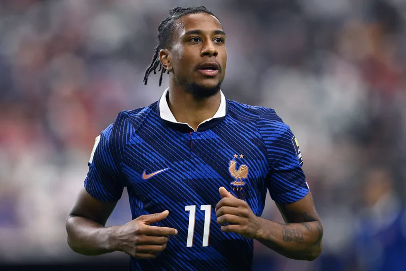 Michael Olise em Fran&ccedil;a x Espanha na Copa do Mundo
