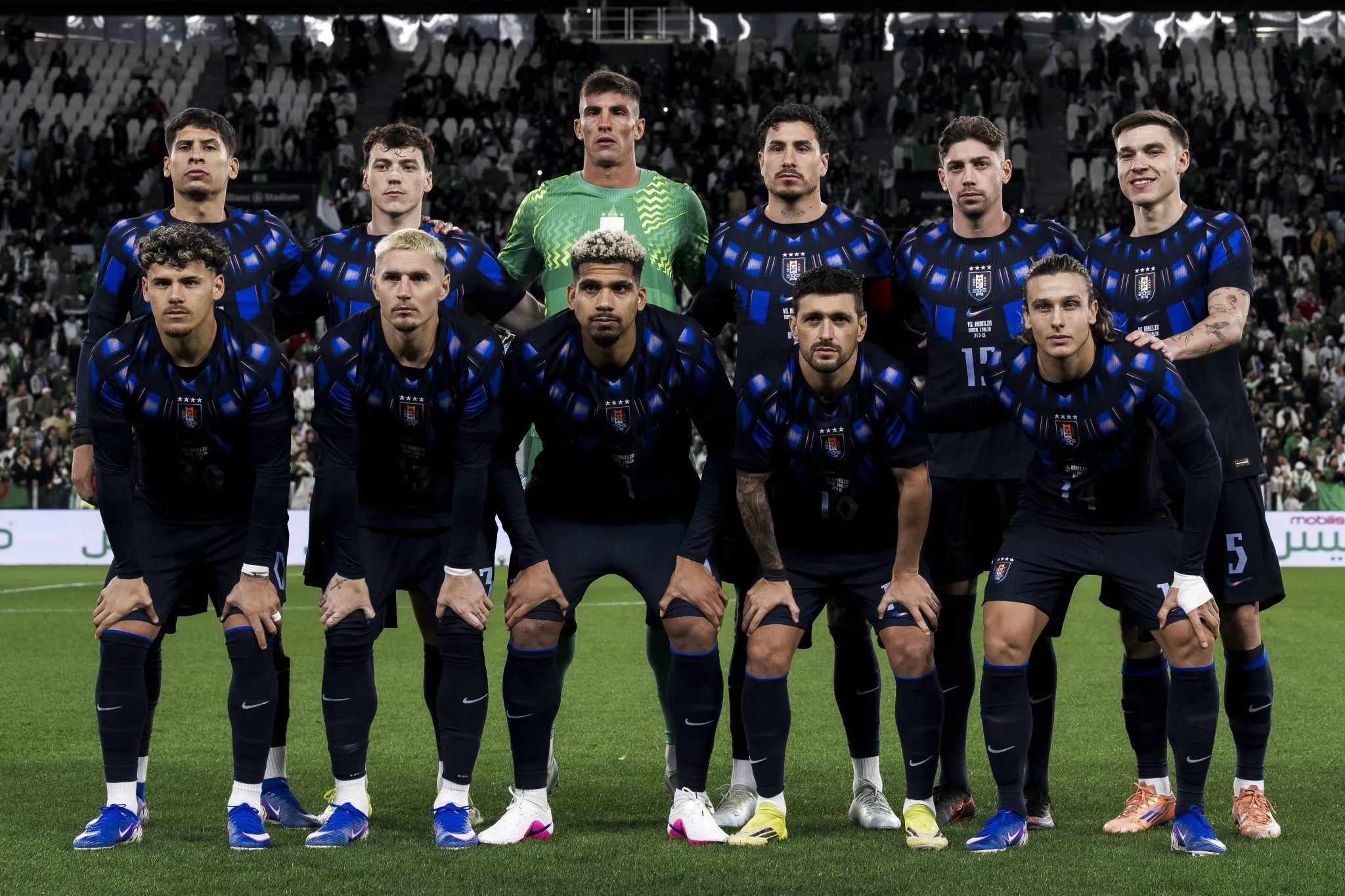 Sele&ccedil;&atilde;o uruguaia perfilada