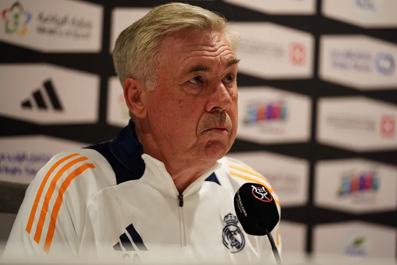 Carlo Ancelotti, t&eacute;cnico do Real Madrid