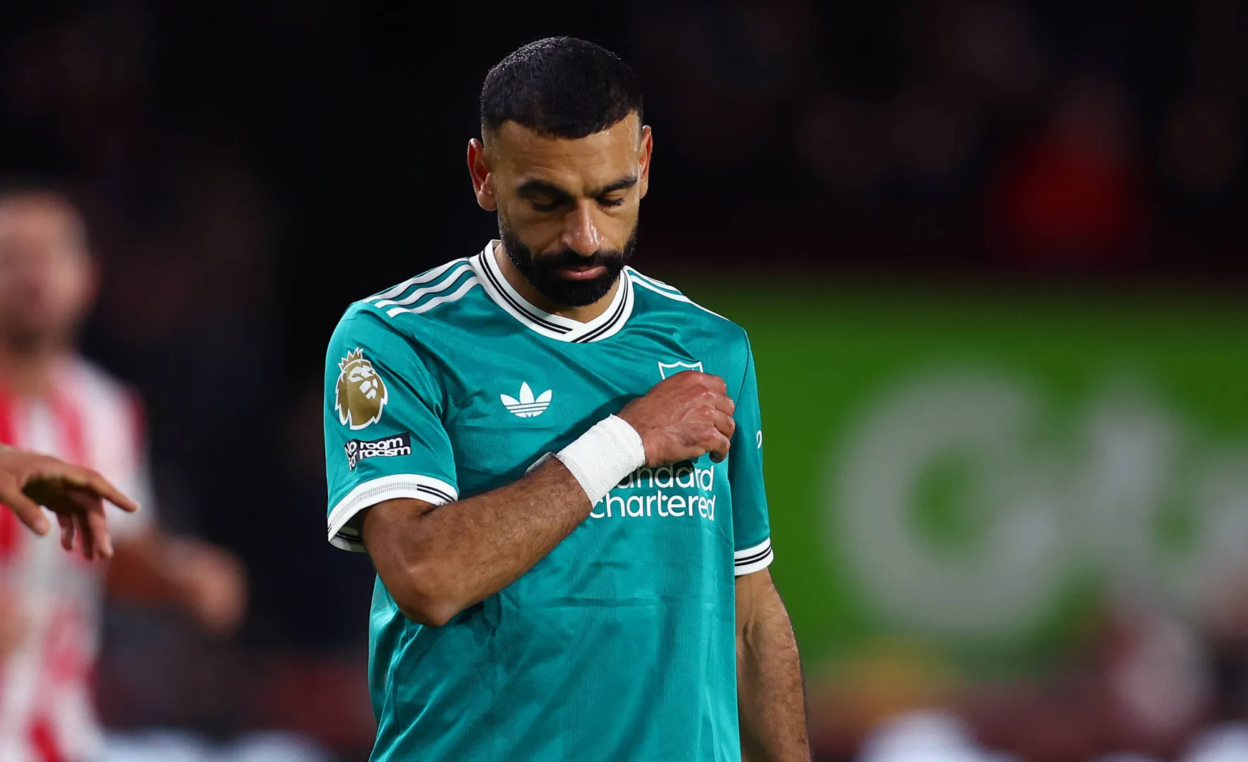 Salah em a&ccedil;&atilde;o pelo Liverpool (Foto: Imago)