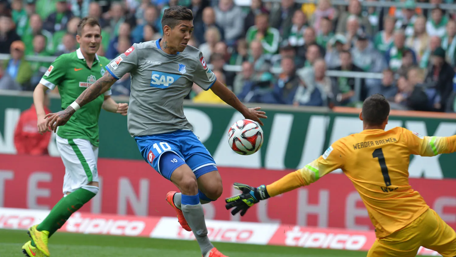 Roberto Firmino, do Hoffenheim (Foto: AP)