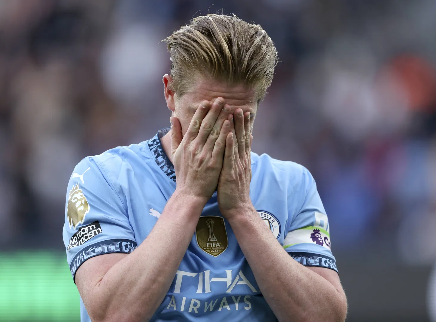 De Bruyne lamenta chance perdida em jogo do Manchester City