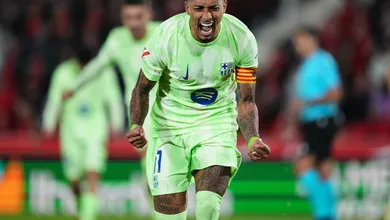 Na vice-artilharia de La Liga, Raphinha tem m&eacute;dia superior &agrave; vers&atilde;o Bola de Ouro de Vini Jr