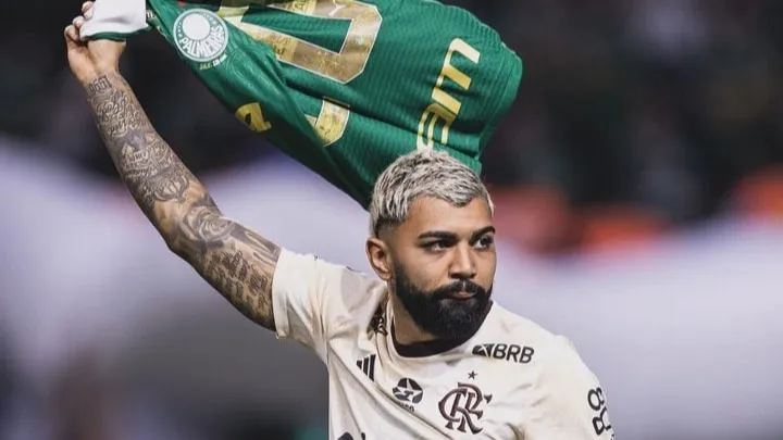 Gabigol se envolve em nova pol&ecirc;mica com o Palmeiras e irrita torcida do Flamengo