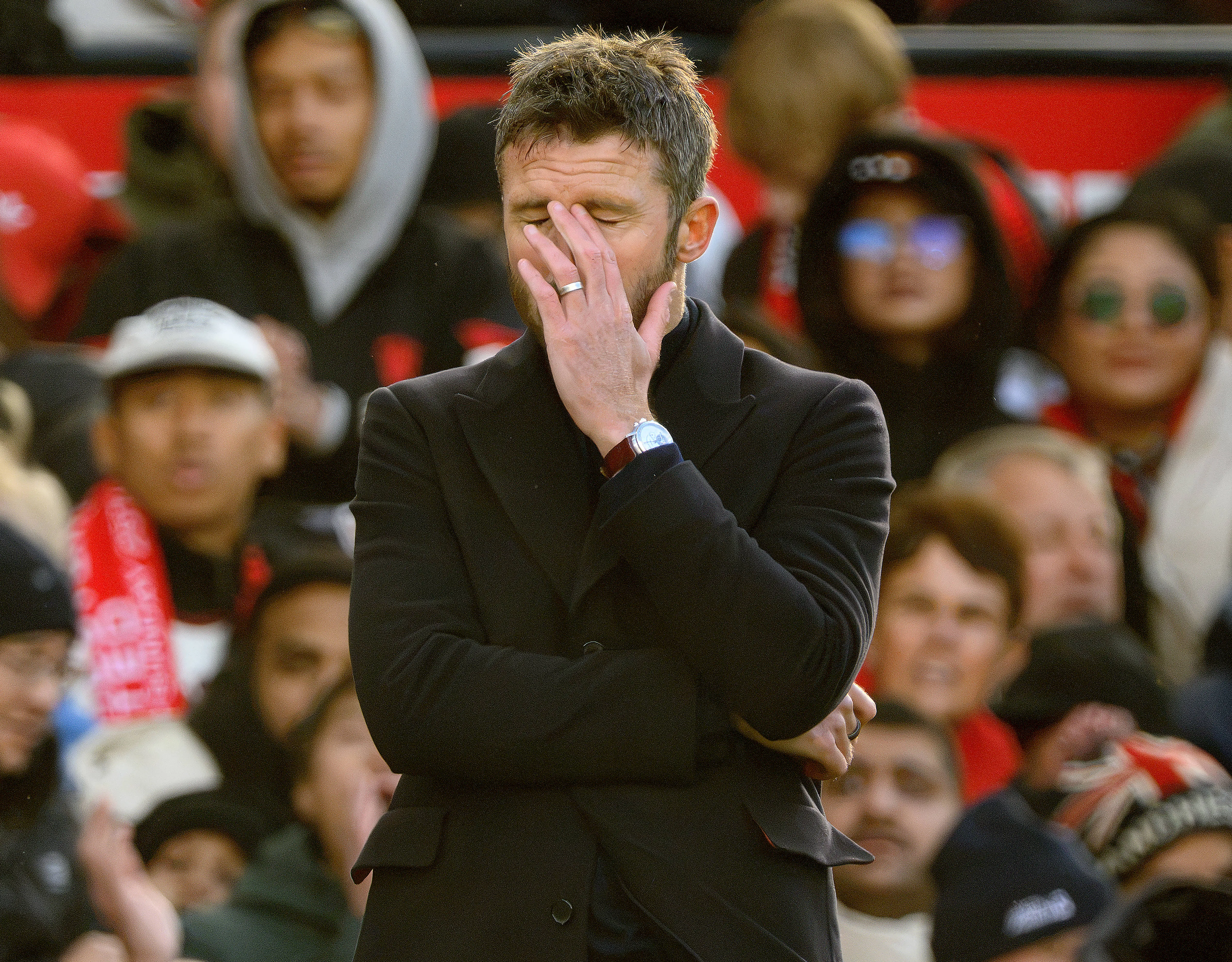 Michael Carrick durante Manchester United 0 x 3 Bournemouth