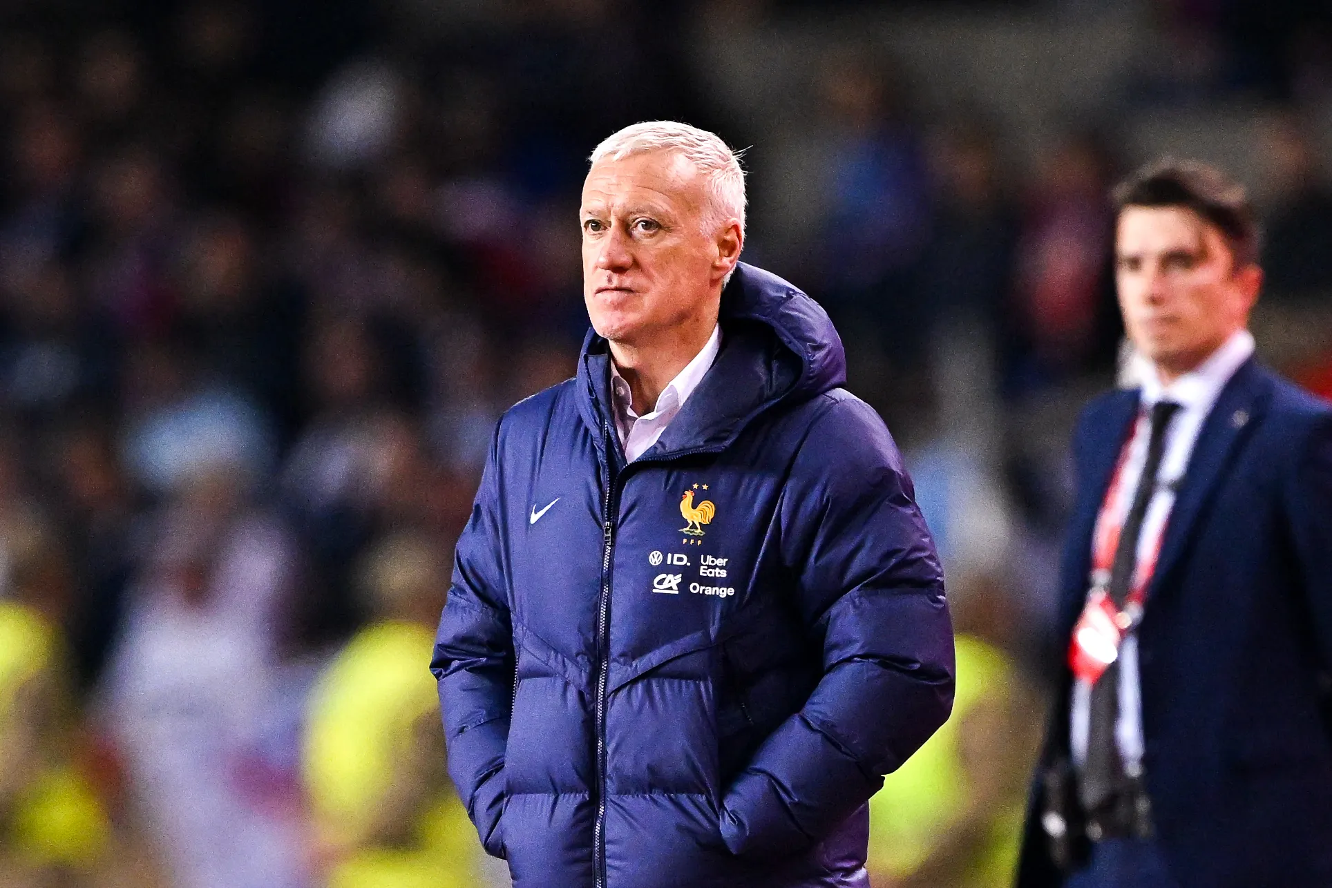 Didier Deschamps em jogo da sele&ccedil;&atilde;o francesa