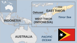 Timor Leste fica na por&ccedil;&atilde;o leste da ilha de Timor, que divide com a Indon&eacute;sia, no leste asi&aacute;tico