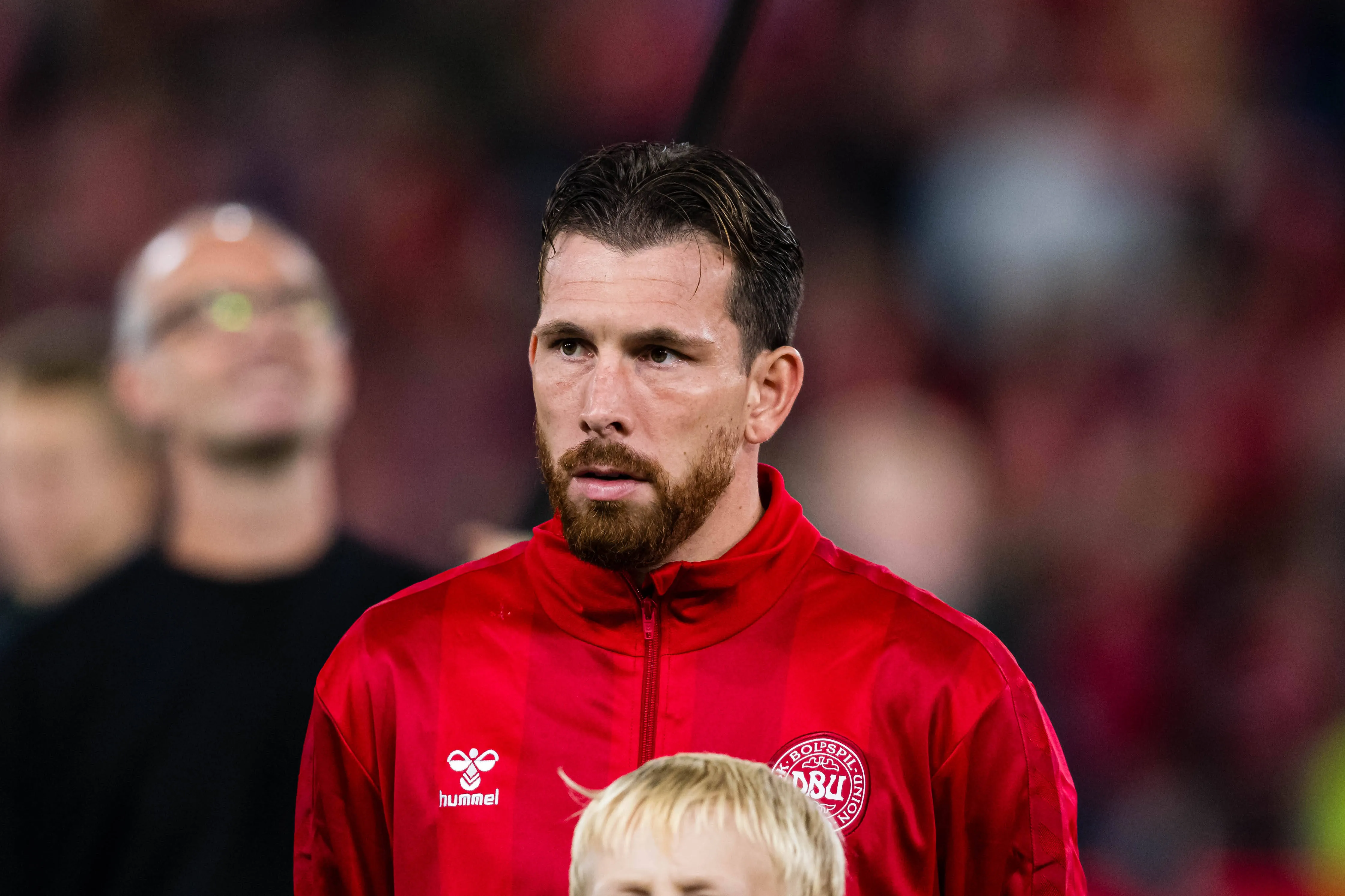 Hojbjerg a serviço da seleção dinamarquesa 