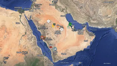 Um mapa interativo para voc&ecirc; conhecer um pouco mais sobre o Campeonato Saudita