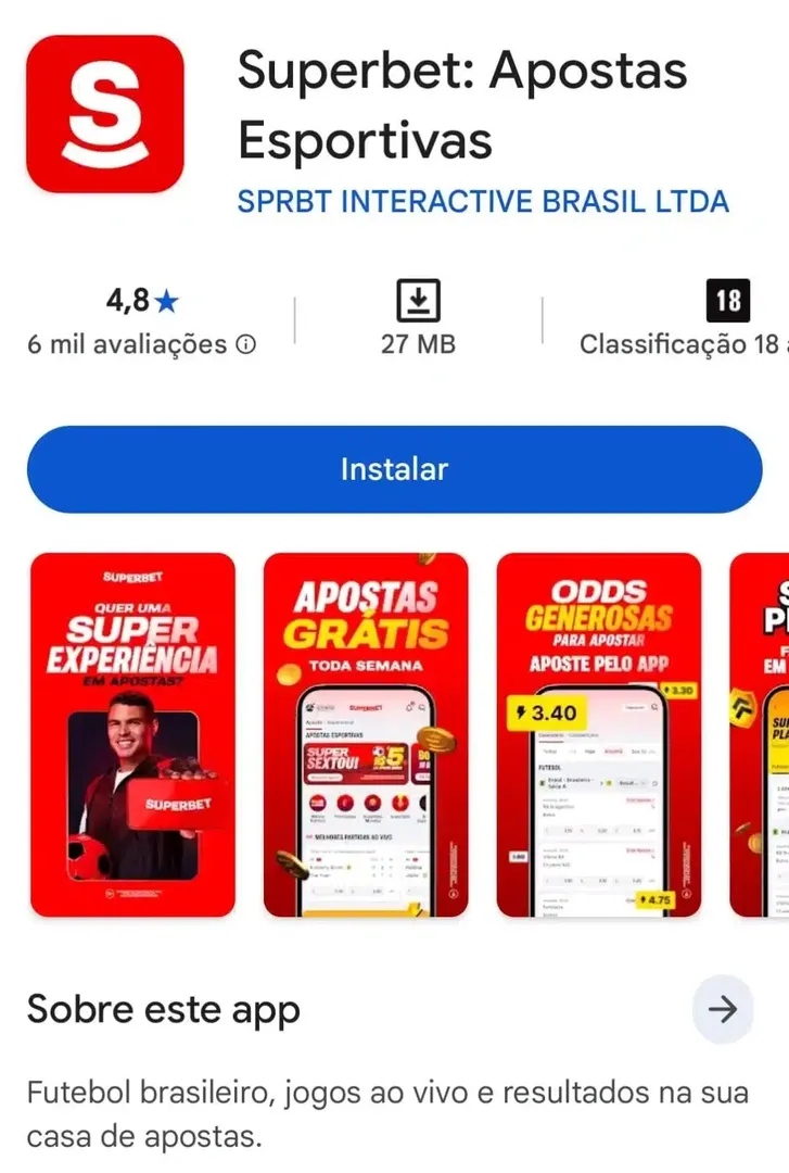Superbet app: como baixar e apostar em 2026