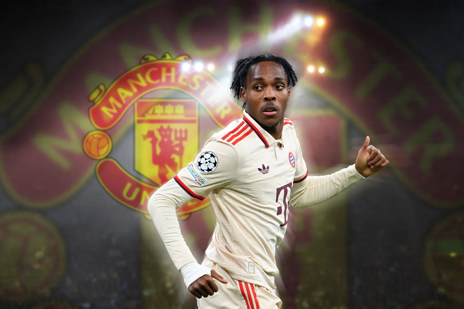 Mathys Tel esteve pr&oacute;ximo do Manchester United, mas decidiu aceitar proposta do rival Tottenham de &uacute;ltima hora