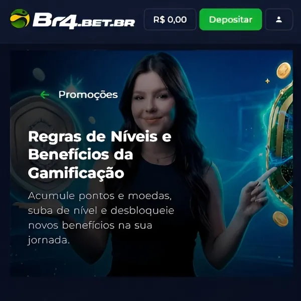 A Br4bet possui um clube VIP com 100 n&iacute;veis
