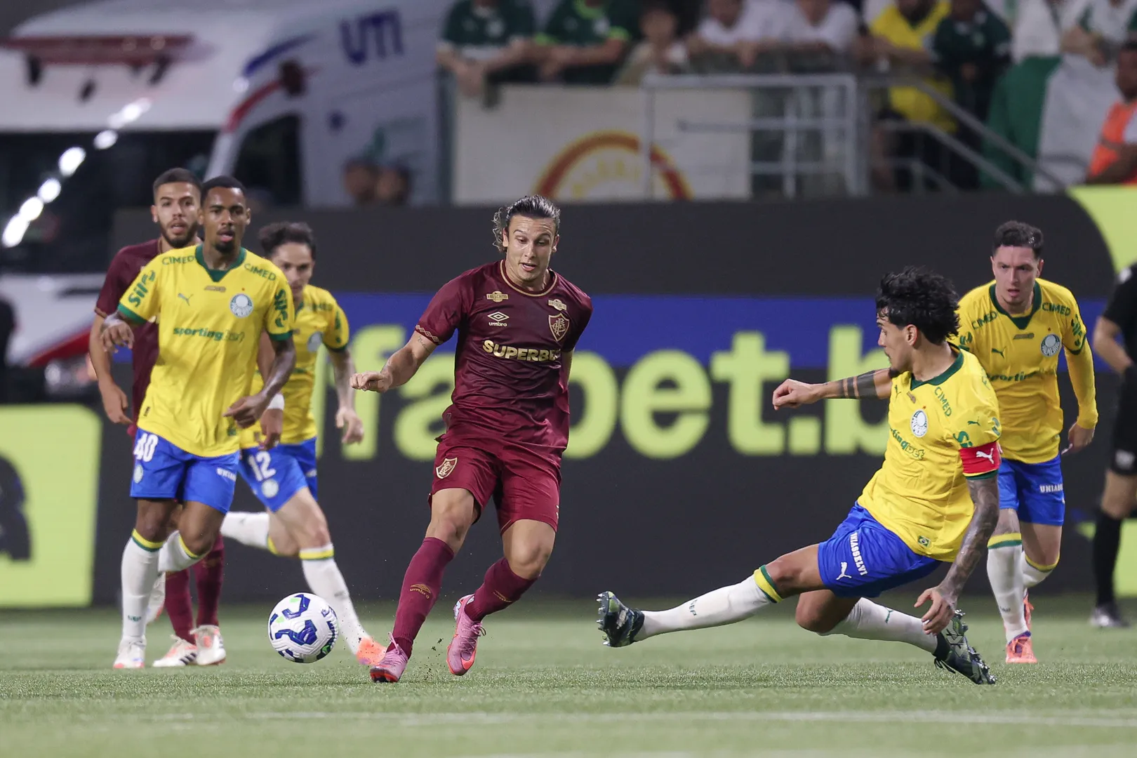 Canobbio em jogo entre Fluminense e Palmeiras