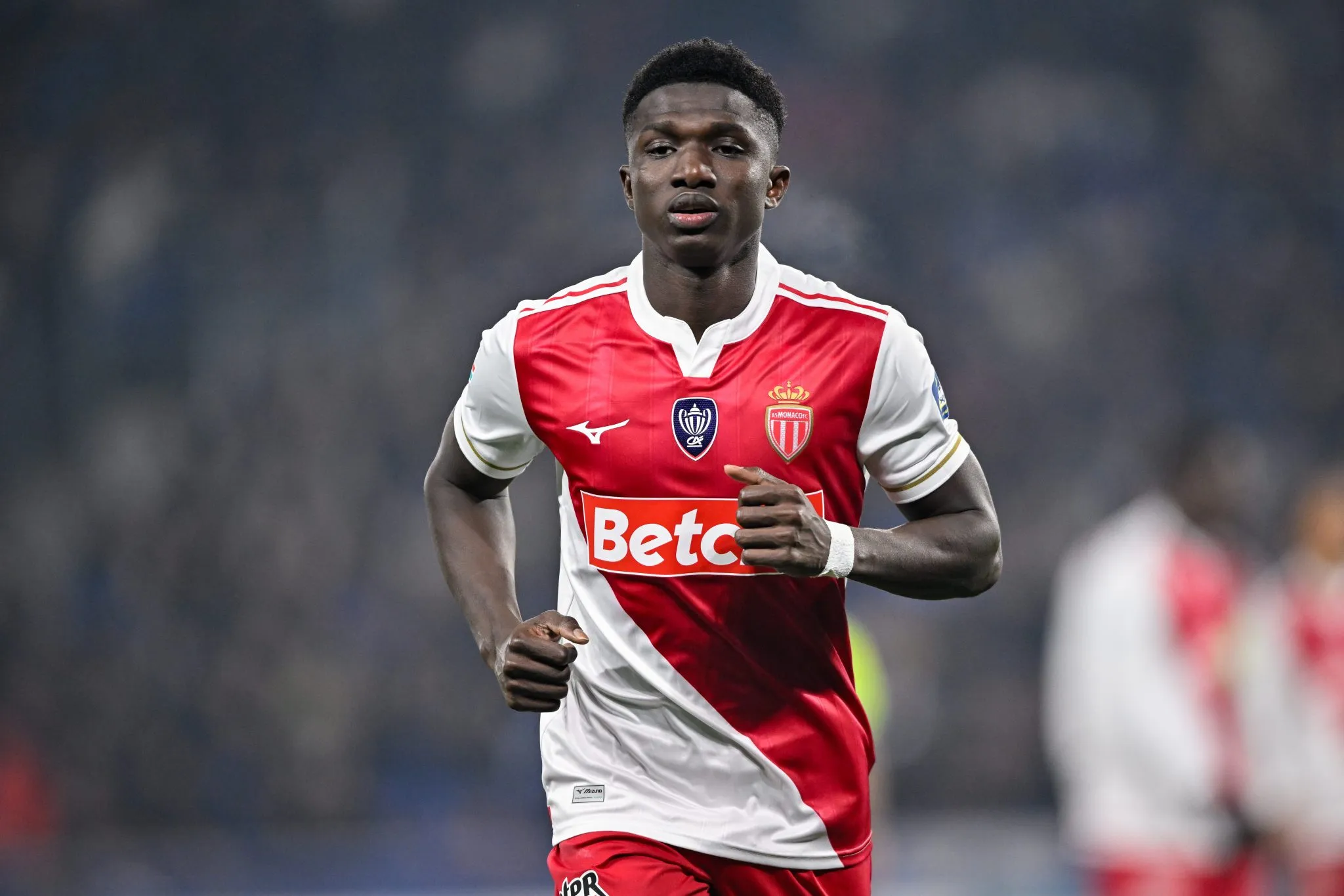 Lamine Camara em a&ccedil;&atilde;o pelo Monaco 