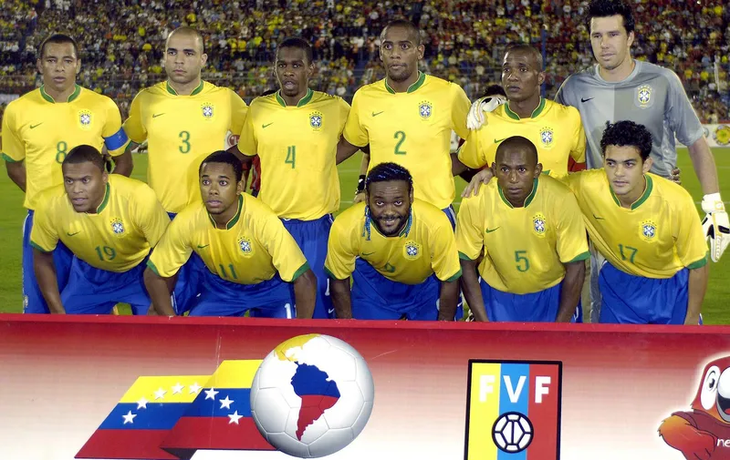 Mineiro e Josu&eacute;, &iacute;dolos do S&atilde;o Paulo, foram companheiros de Sele&ccedil;&atilde;o Brasileira; foto de 2007