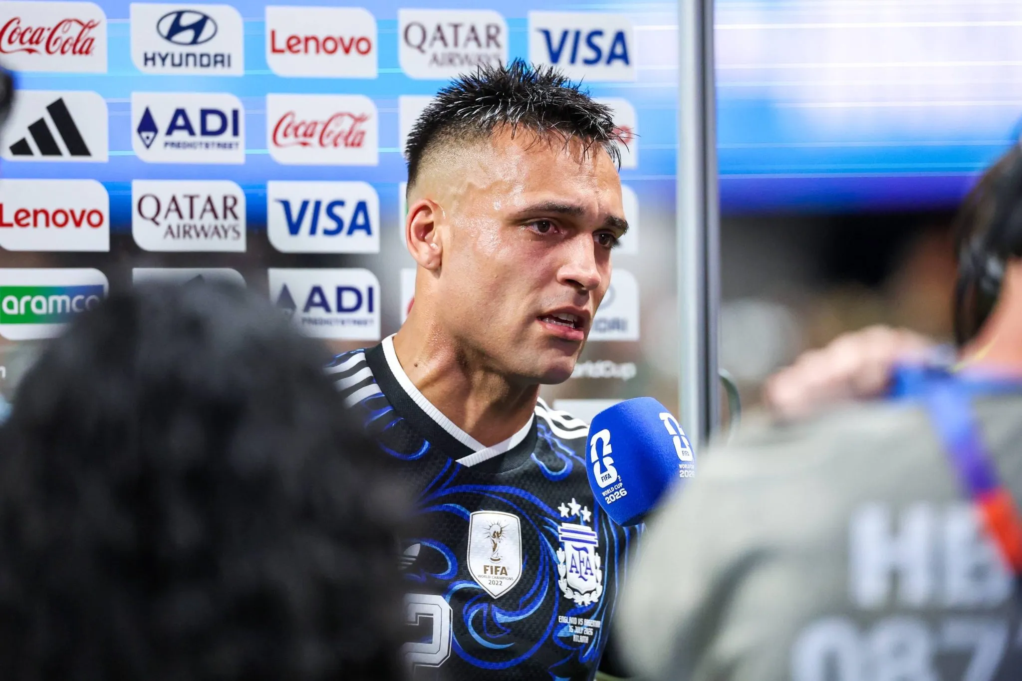 Lautaro Mart&iacute;nez ap&oacute;s classifica&ccedil;&atilde;o da Argentina na Copa do Mundo