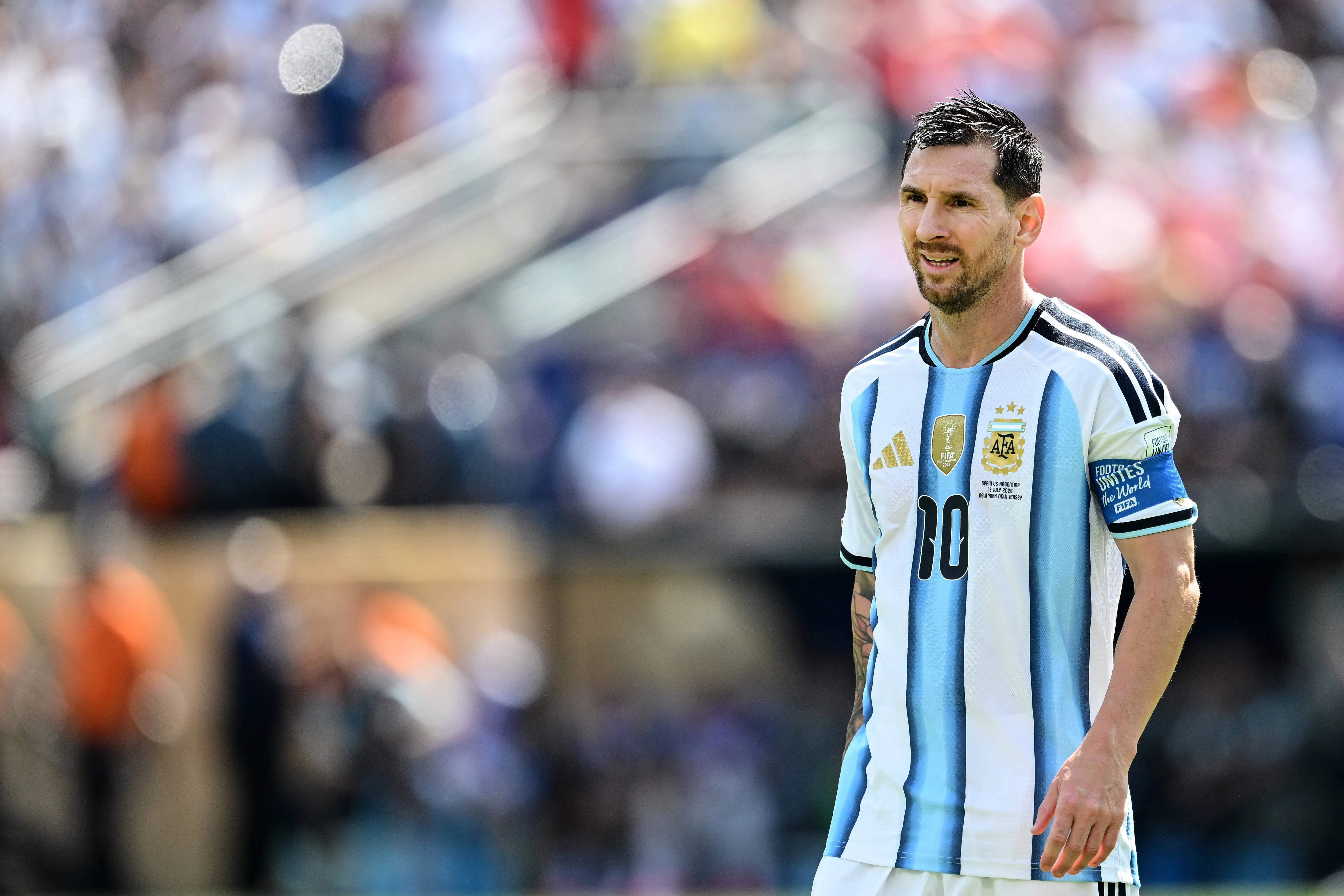 Lionel Messi em a&ccedil;&atilde;o pela Argentina