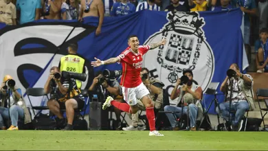 Di Mar&iacute;a j&aacute; decidiu sua primeira final na volta ao Benfica, campe&atilde;o da Superta&ccedil;a