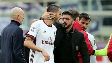 Gattuso indica que passagem de Bonucci pelo Milan pode mesmo estar pr&oacute;xima do fim