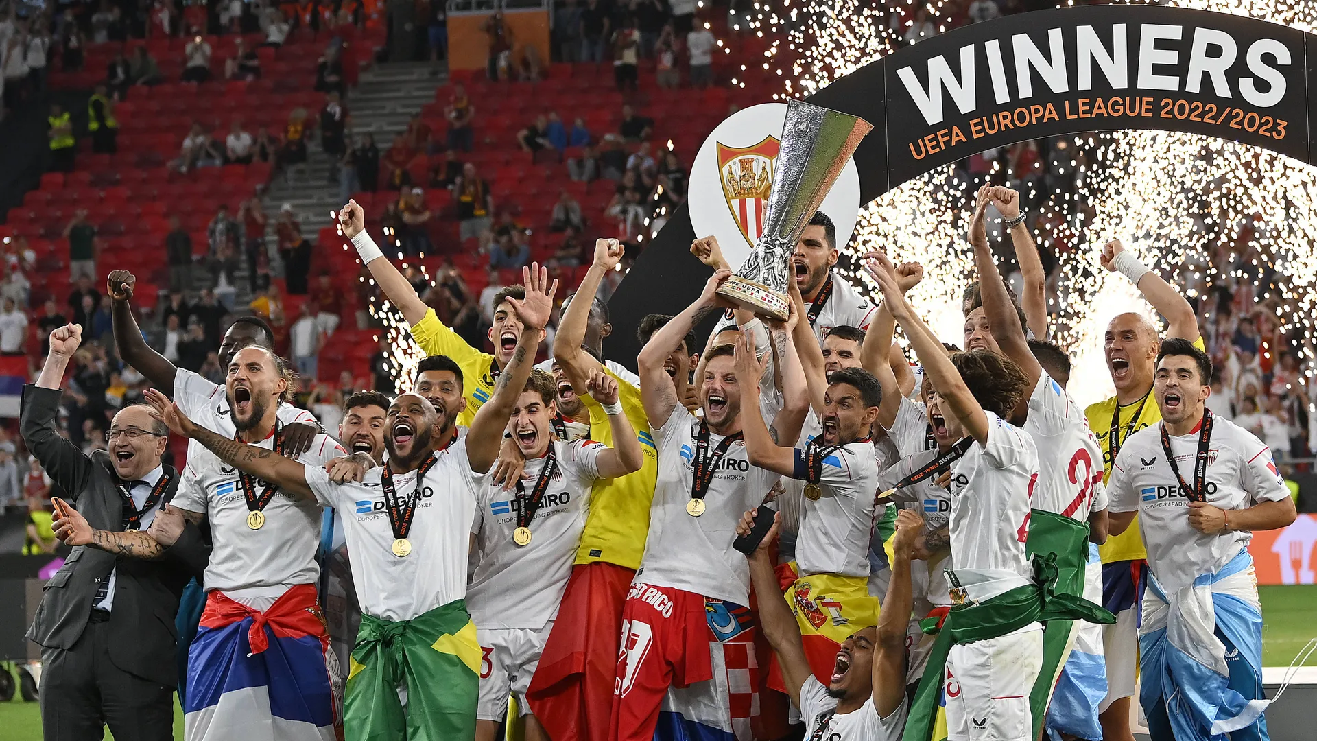 Budapest, Puskas Arena, 01.06.23, HUN, Herren, UEFA Europa League, Finale, Saison 2022-2023, FC Sevilla &ndash; AS Rom Bild: S