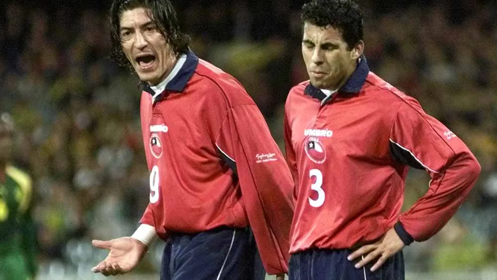 Zamorano e Maldonado (Foto: AP)