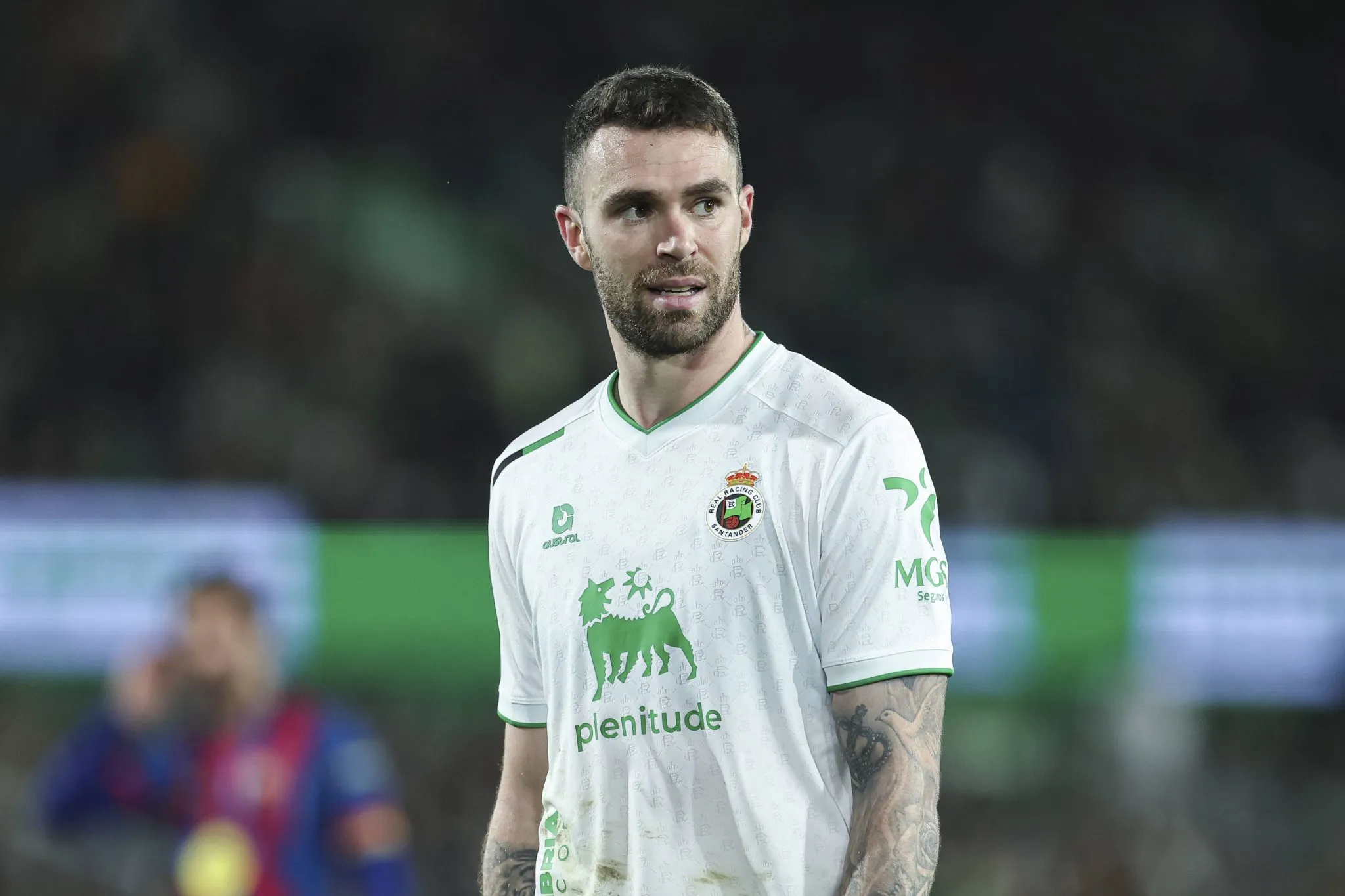 Manu Hernando, zagueiro do Racing de Santander 