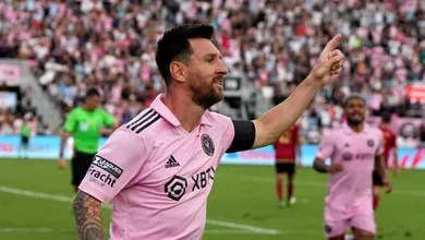 Parece que Messi vai se divertir na MLS: hoje foram dois gols e nova comemora&ccedil;&atilde;o