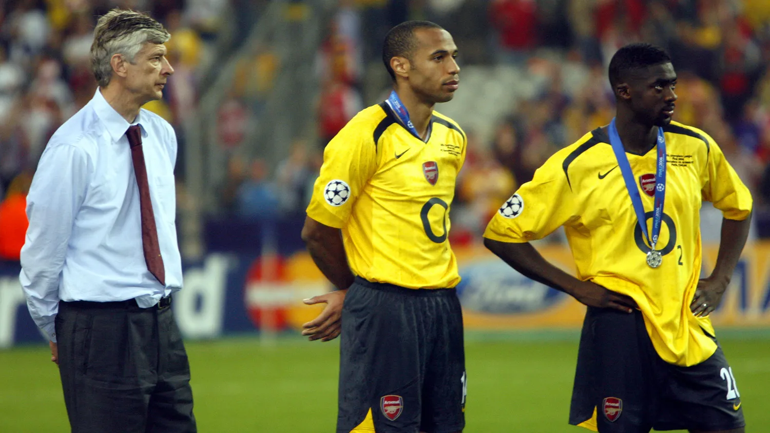 Wenger, Henry e Tour&eacute; (Foto: AP)