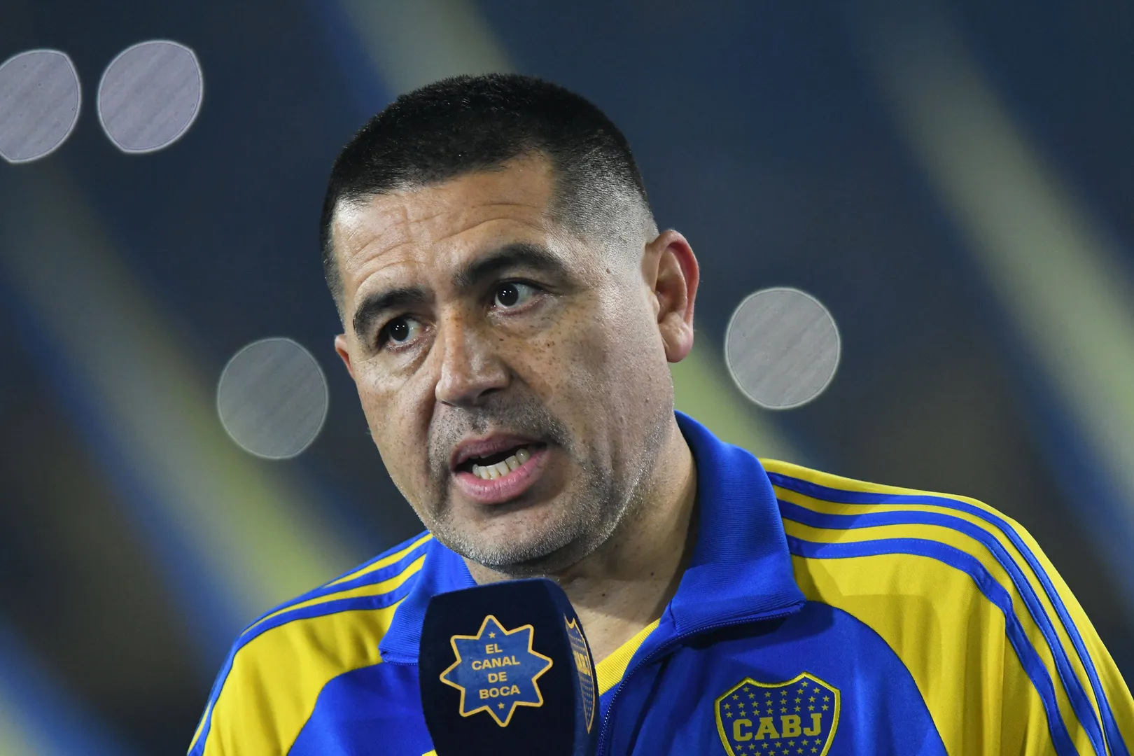 Juan Rom&aacute;n Riquelme, presidente do Boca Juniors