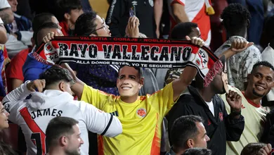 M&aacute;scaras, euforia e rela&ccedil;&atilde;o com &iacute;dolo colombiano: a estreia de James Rodr&iacute;guez no Rayo Vallecano