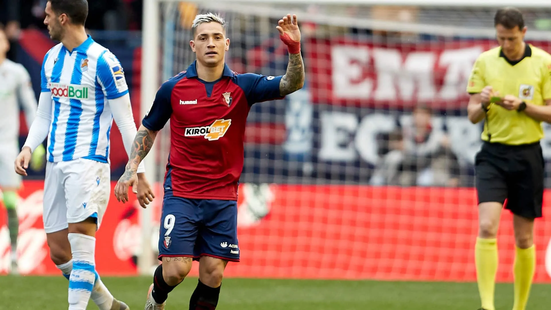 A Real Sociedad venceu, mas Chimy &Aacute;vila fez dois lindos gols para o Osasuna