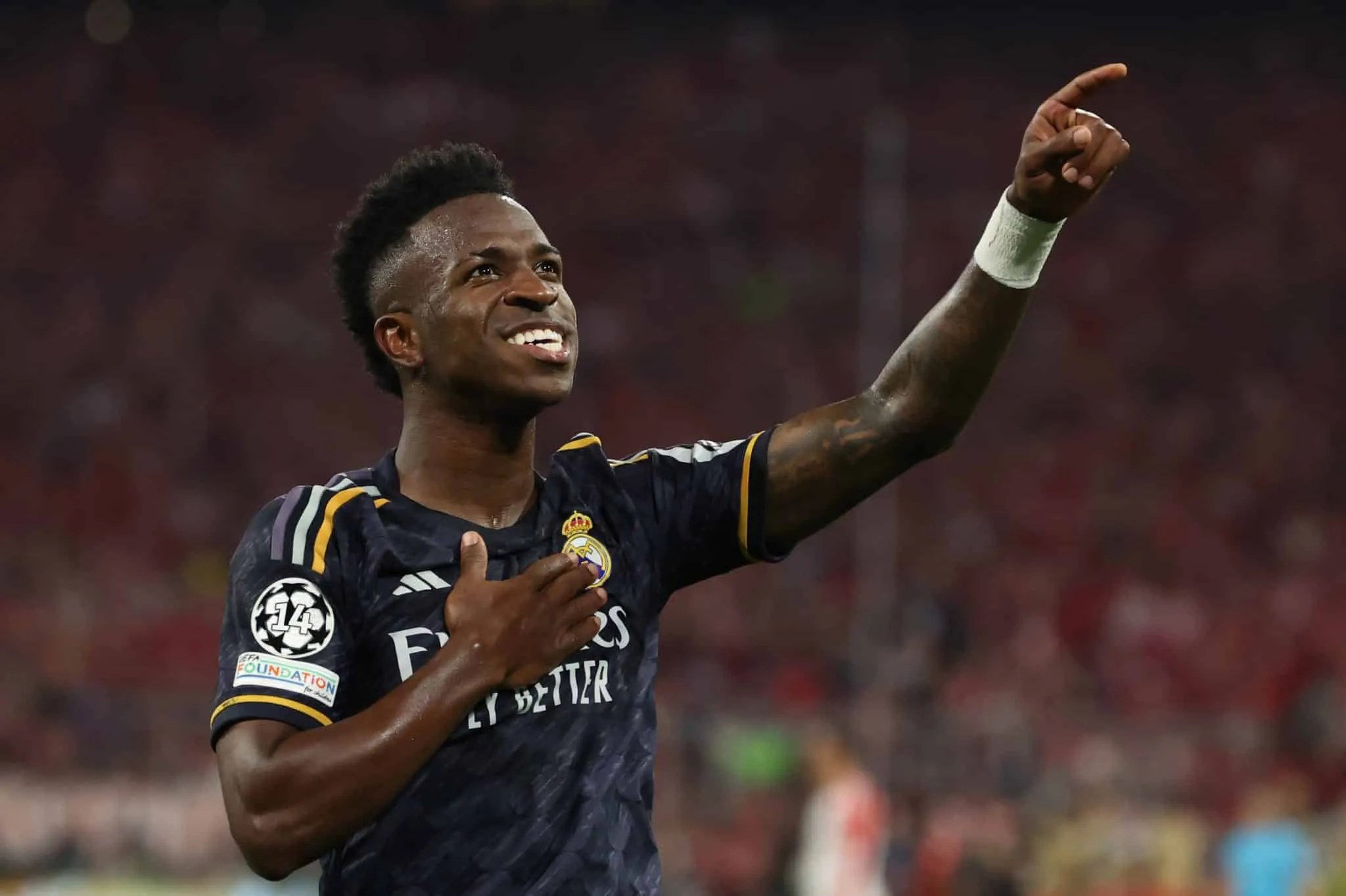 Gol de Vinicius J&uacute;nior contra o Bayern come&ccedil;ou a ser preparado h&aacute; nove meses