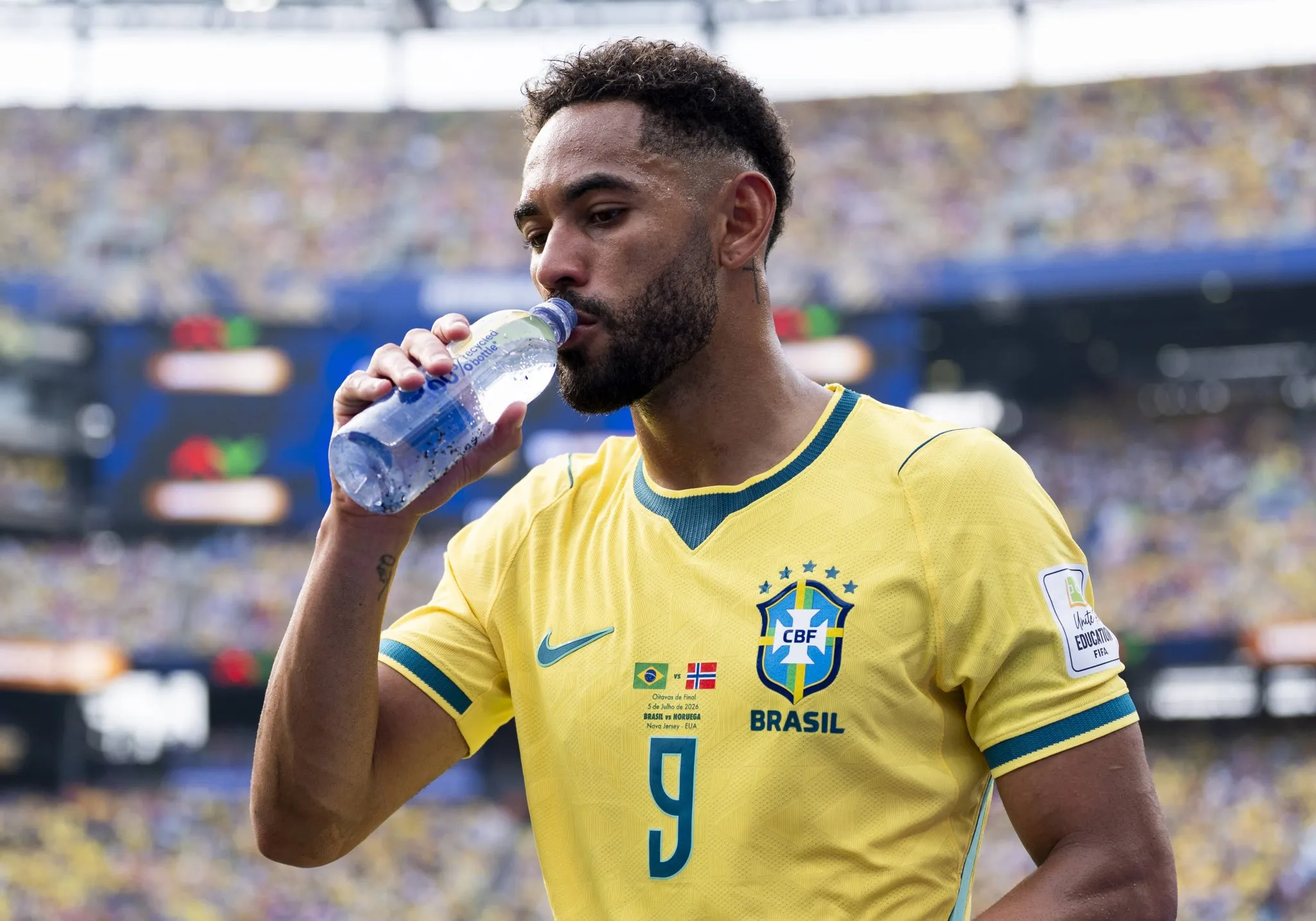 Matheus Cunha em jogo da sele&ccedil;&atilde;o brasileira