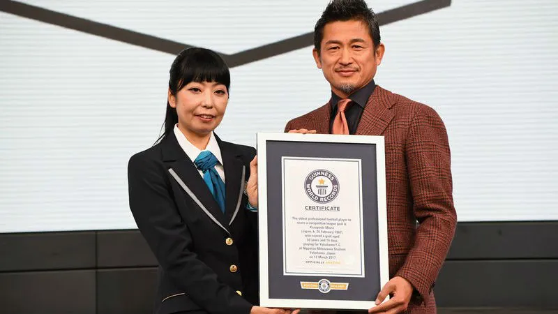 Kazu Miura &eacute; reconhecido pelo Guinness como jogador mais velho a marcar em uma liga oficial