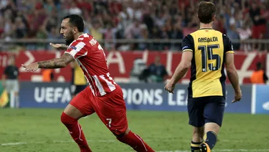 Atl&eacute;tico de Madrid descobriu como &eacute; duro jogar com o Olympiacos na Gr&eacute;cia