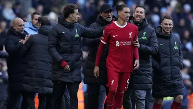 Ningu&eacute;m sabe por que Guardiola e Darwin N&uacute;&ntilde;ez discutiram, mas Klopp pareceu achar engra&ccedil;ado