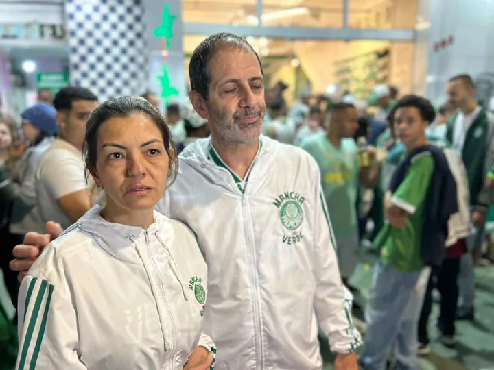 Dilcilene e Ettori, os pais de Gabriela Anelli - Allianz Parque