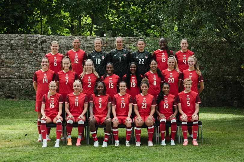 Sele&ccedil;&atilde;o canadense ol&iacute;mpica perfilada 