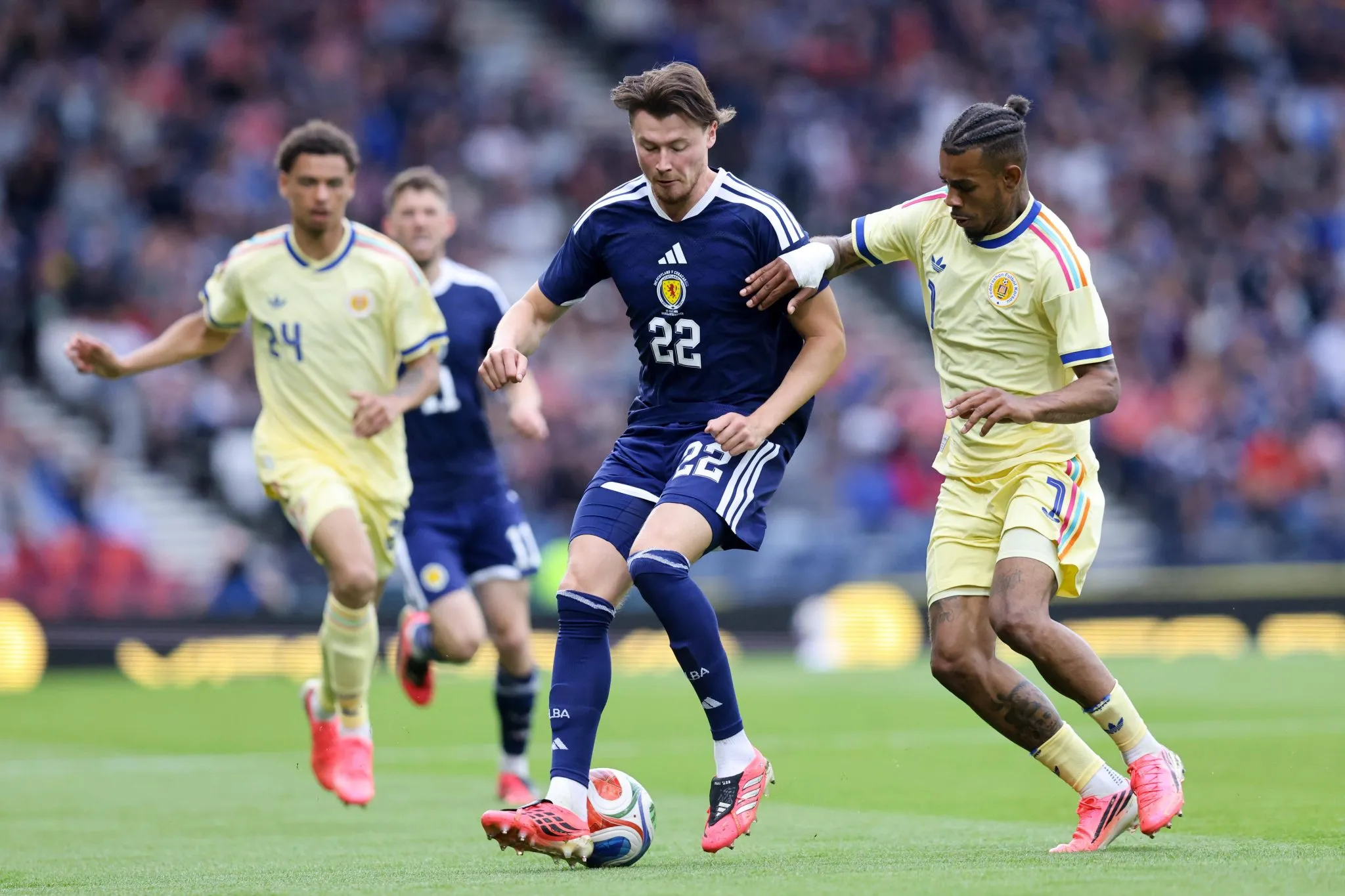 Amistoso entre Cura&ccedil;ao e Esc&oacute;cia, em Glasgow
