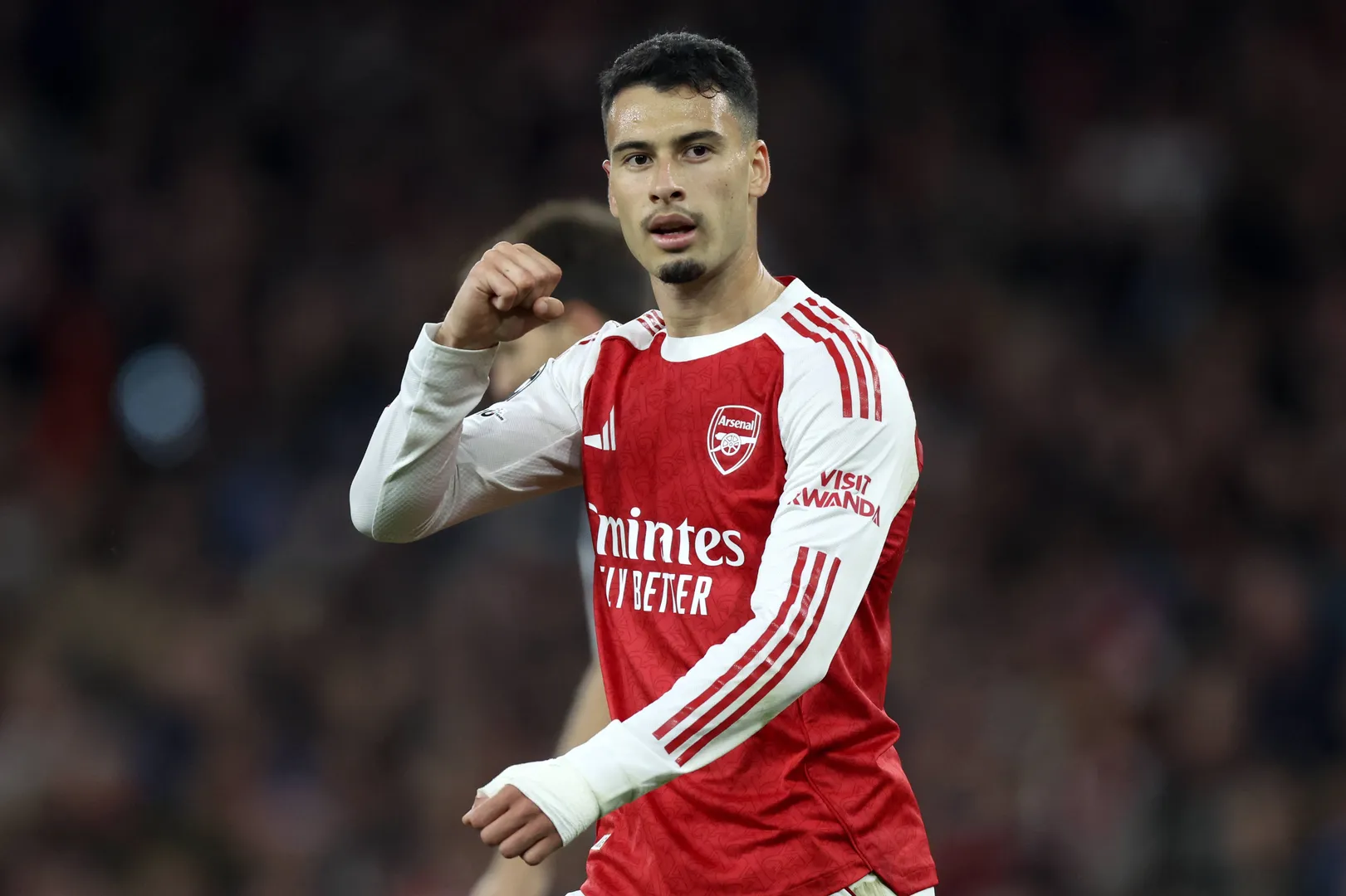 Martinelli comemora gol em Arsenal x Olympiacos (Foto: Imago)