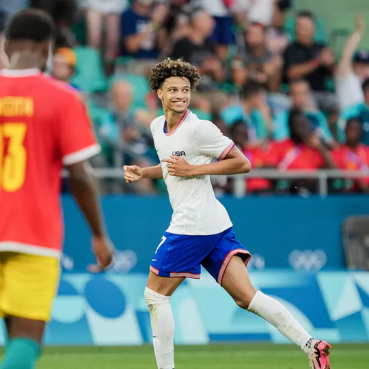 Foto: (Reprodu&ccedil;&atilde;o/X/@USYNT) - Estados Unidos vence Guin&eacute; nos Jogos Ol&iacute;mpicos
