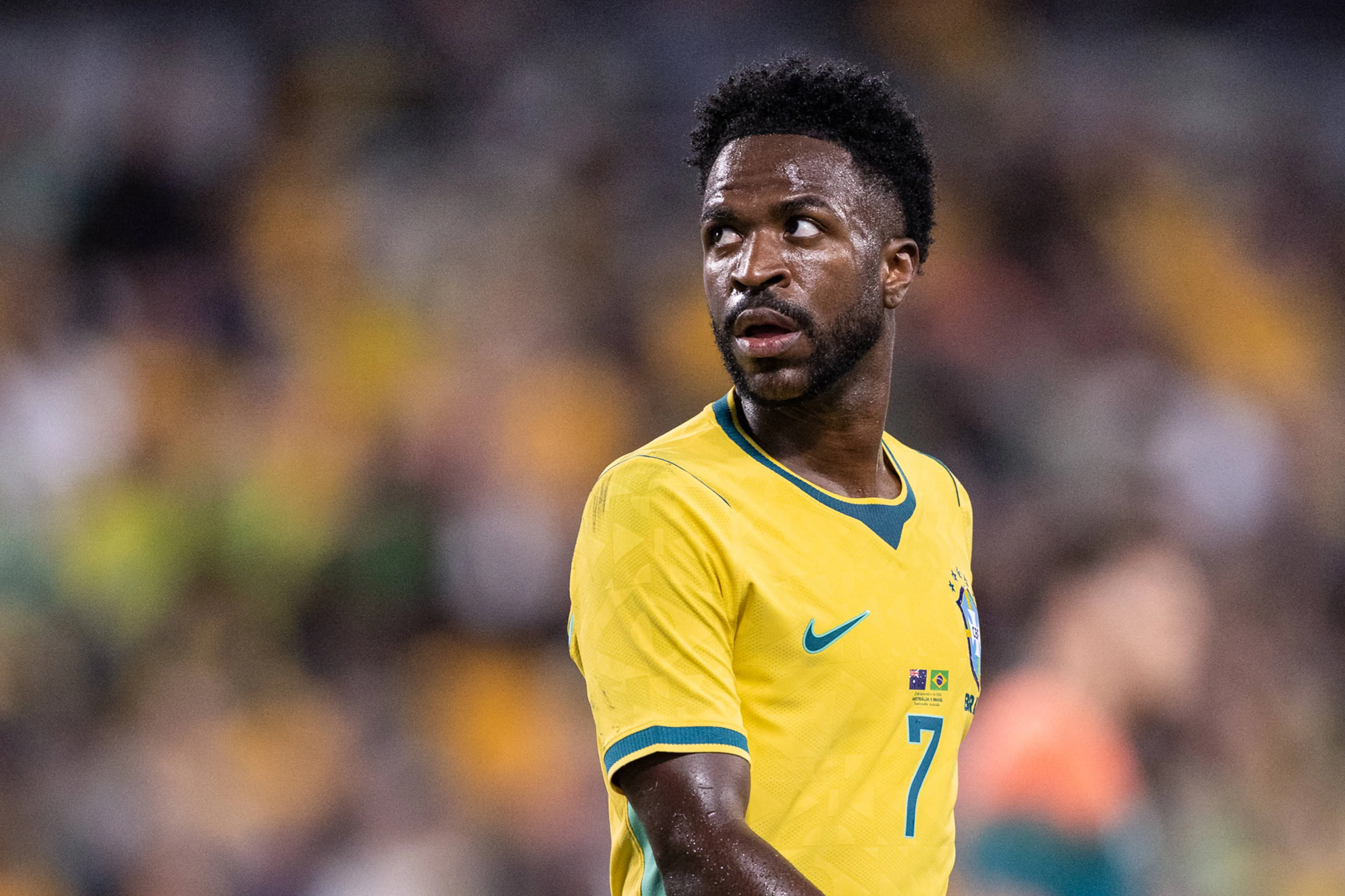 Vini Jr em jogo da sele&ccedil;&atilde;o brasileira