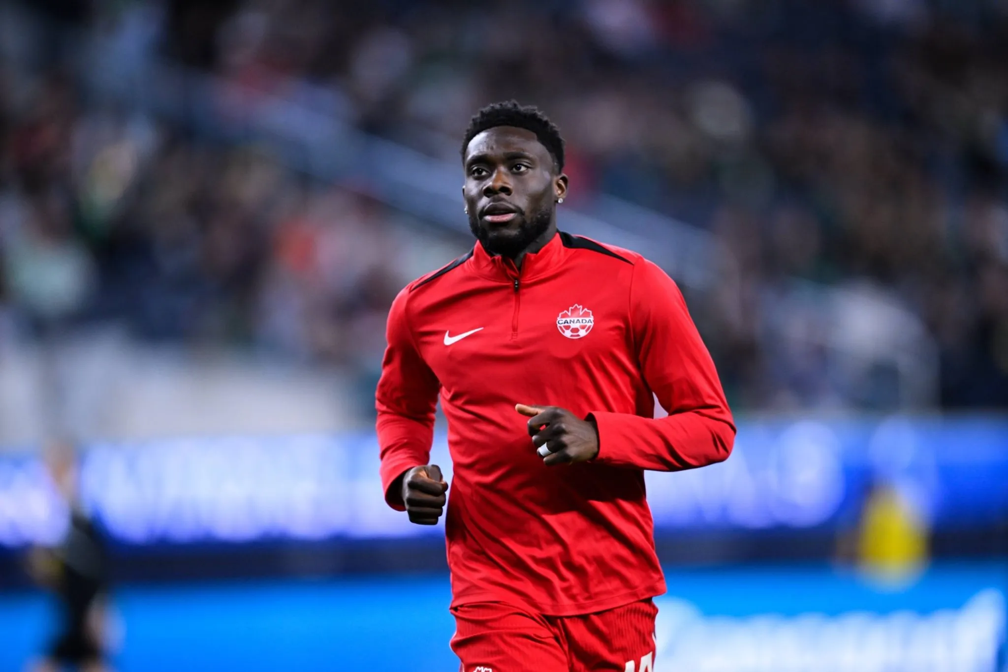 Alphonso Davies pelo Canad&aacute; (Foto: Imago/Agencia-MexSport)