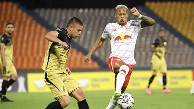 Apesar do futebol pobre e burocr&aacute;tico, Bragantino tem o que comemorar com o empate diante do &Aacute;guilas na Col&ocirc;mbia
