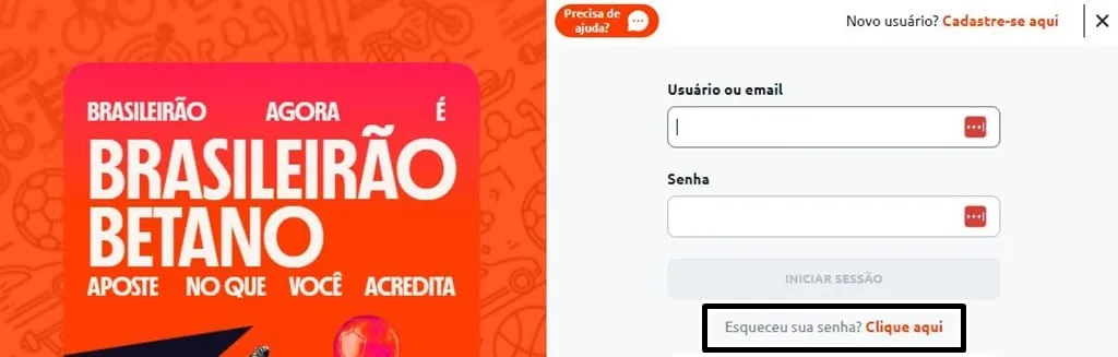 Como recuperar sua senha