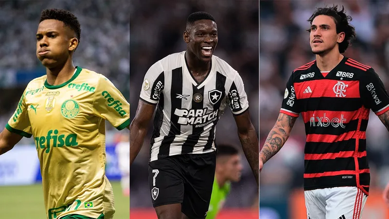 Palmeiras, Flamengo e Botafogo s&atilde;o os tr&ecirc;s clubes mais valiosos do Brasil, segundo estudo do CIES. Foto: Icon Sport