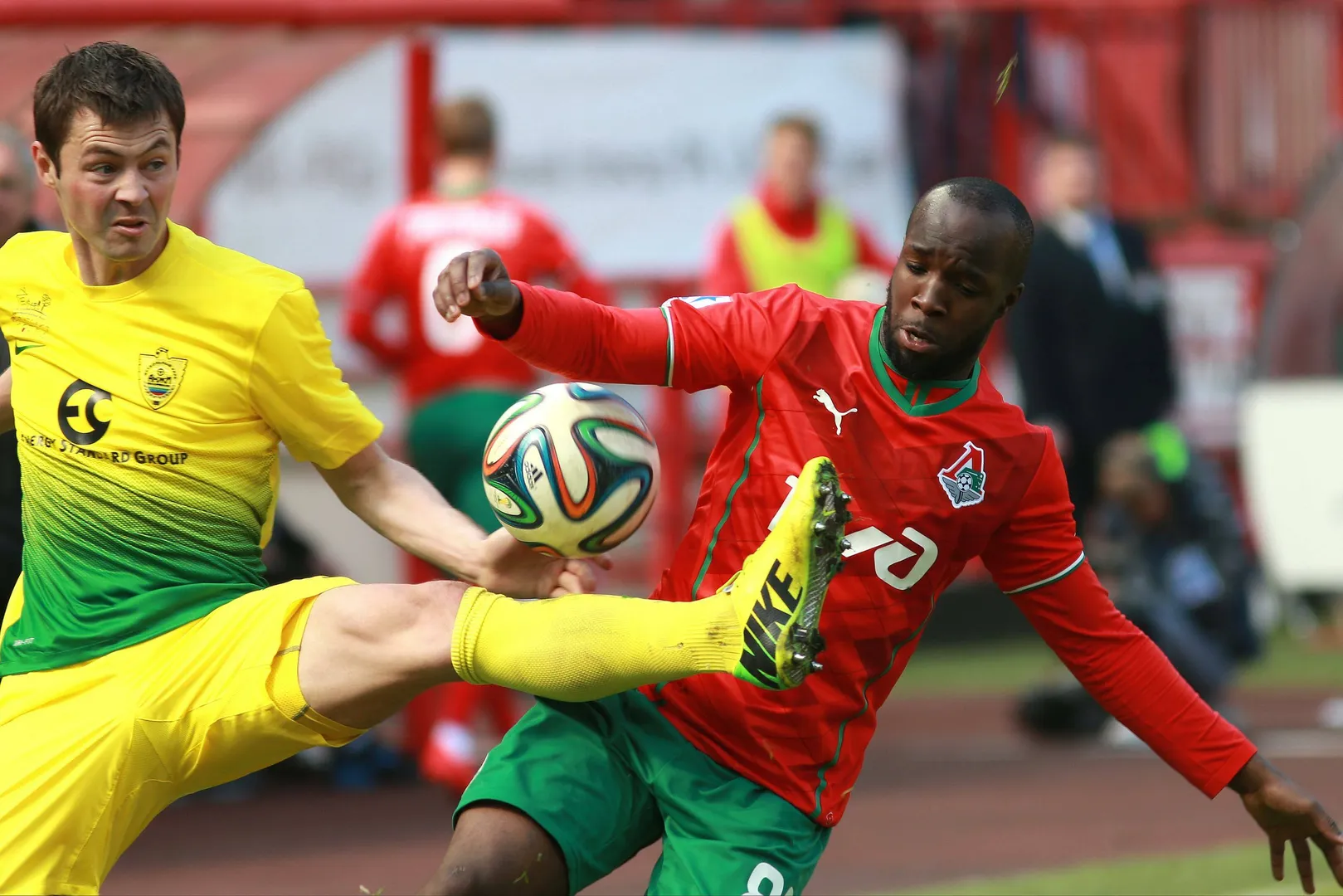 April 13 2014 Russia Moscow Stadium Lokomotiv Russian football Premier League 2013 14 Lokomoti