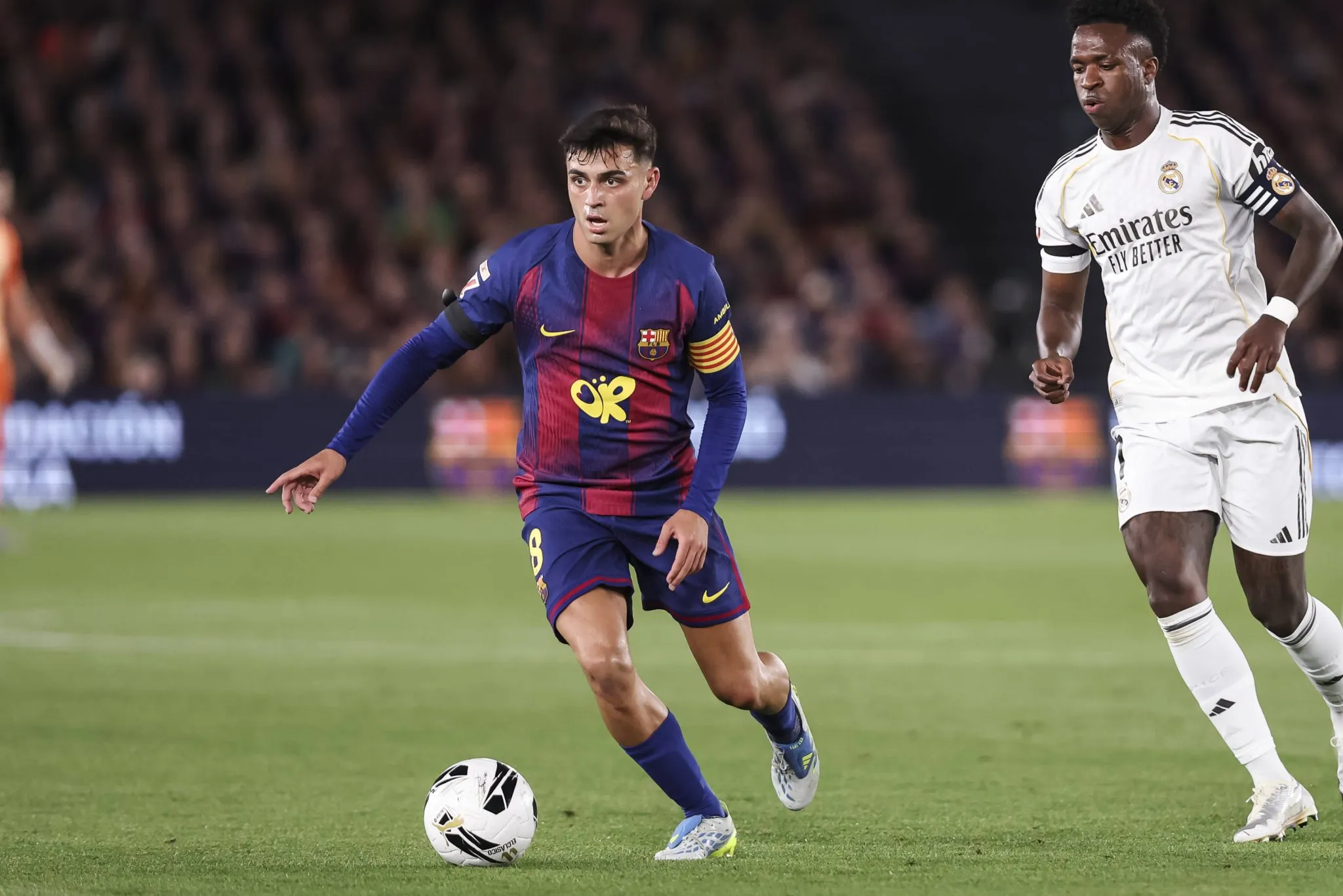 Pedri em a&ccedil;&atilde;o contra o Real Madrid